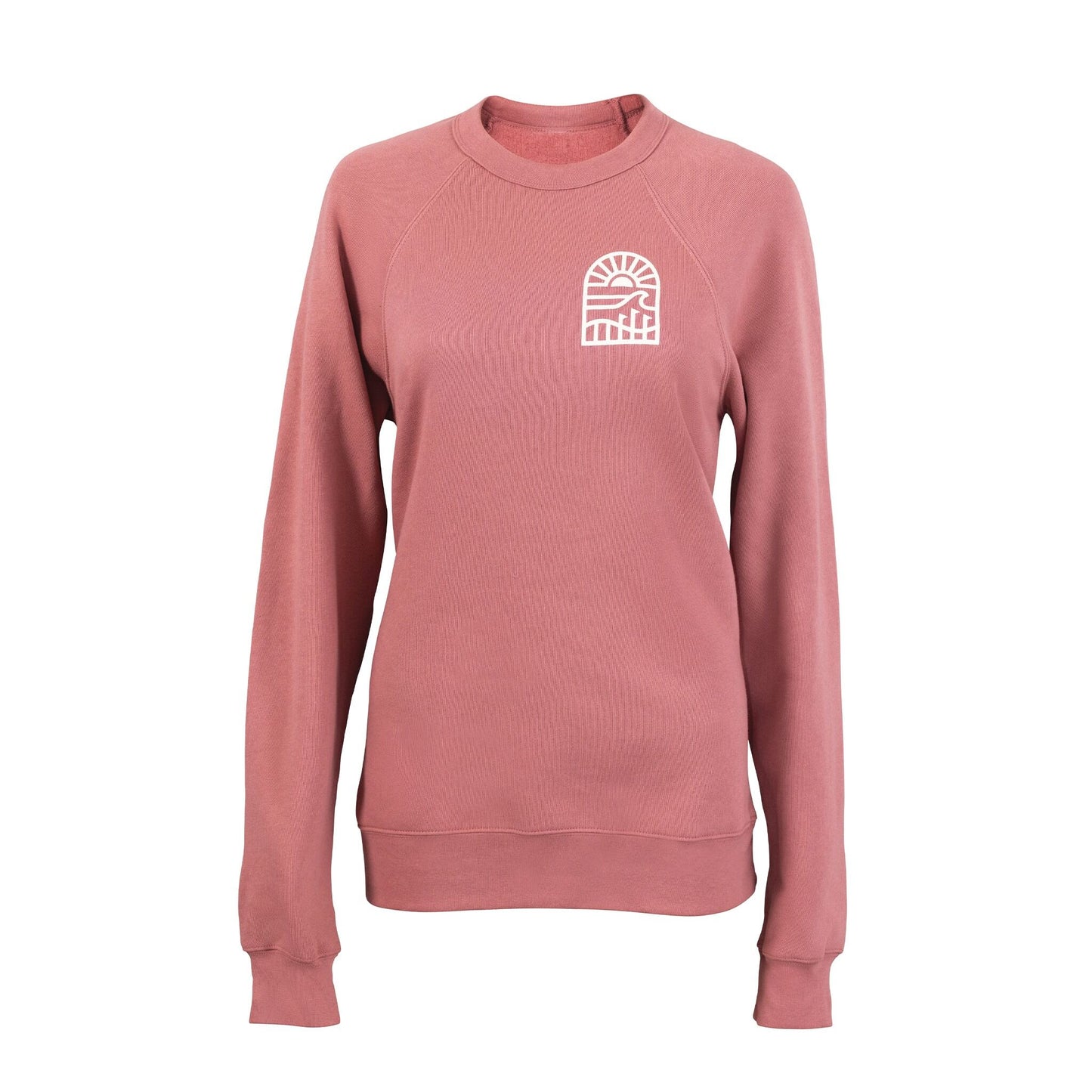 Belmont Park Crewneck Sweater - Mauve Pink
