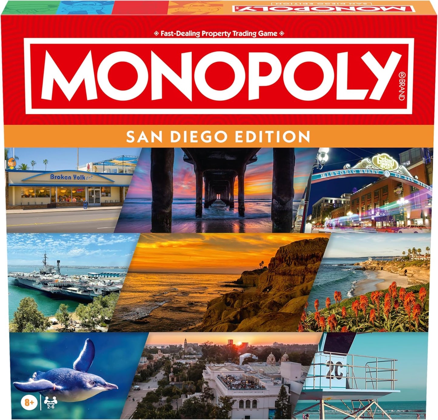 Monopoly: San Diego Edition Board Game - Featuring Belmont Park