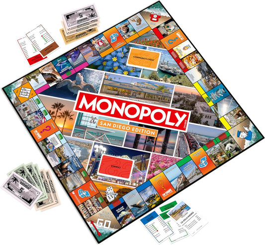 Monopoly: San Diego Edition Board Game - Featuring Belmont Park
